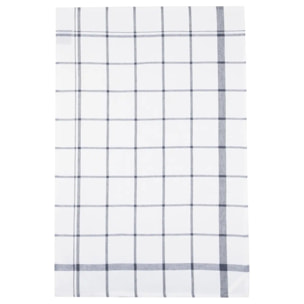 Lot de 2 torchons "Tradition" en coton bleu 45x70cm