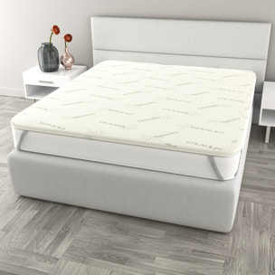 TOPPER MEMORY CON FODERA CANAPA MATRIMONIALE