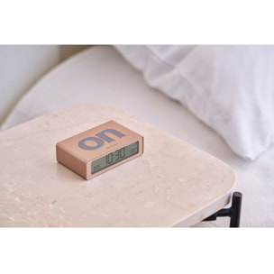 Réveil LEXON Flip Mini de Voyage Rechargeable Or