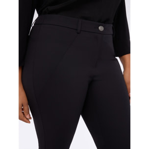 Fiorella Rubino - Pantaloni skinny con zip decorative - Nero