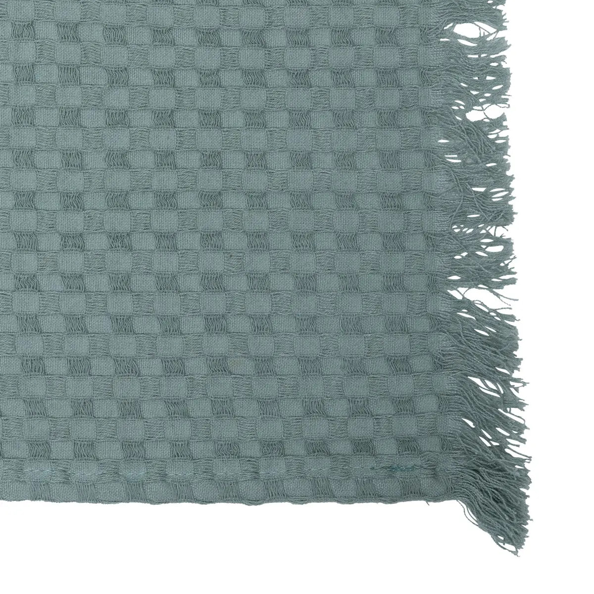 Jeté de lit "Widdy" coton 130x180cm vert céladon