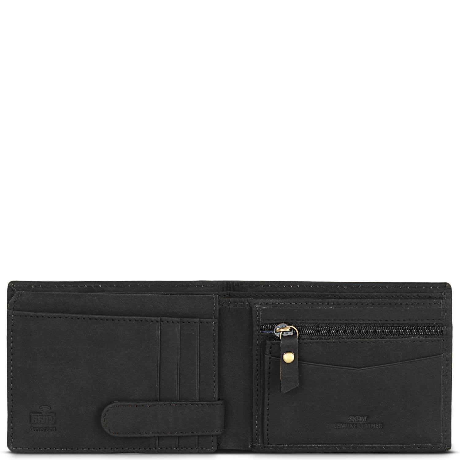 Cartera Hombre Piel Skpat Vintage Negro