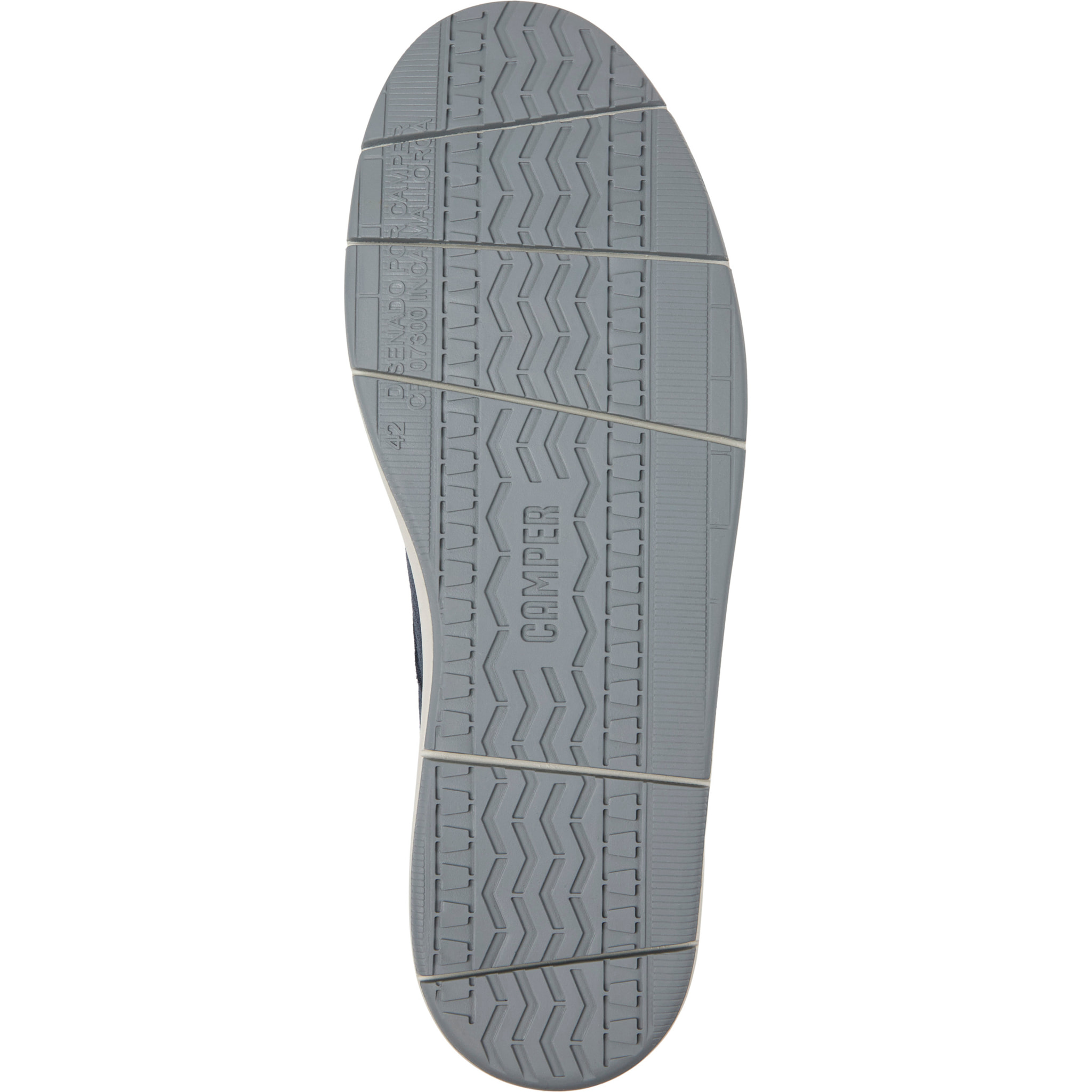 Zapatos de cordones - CAMPER Smith - Azul - Piel de ante