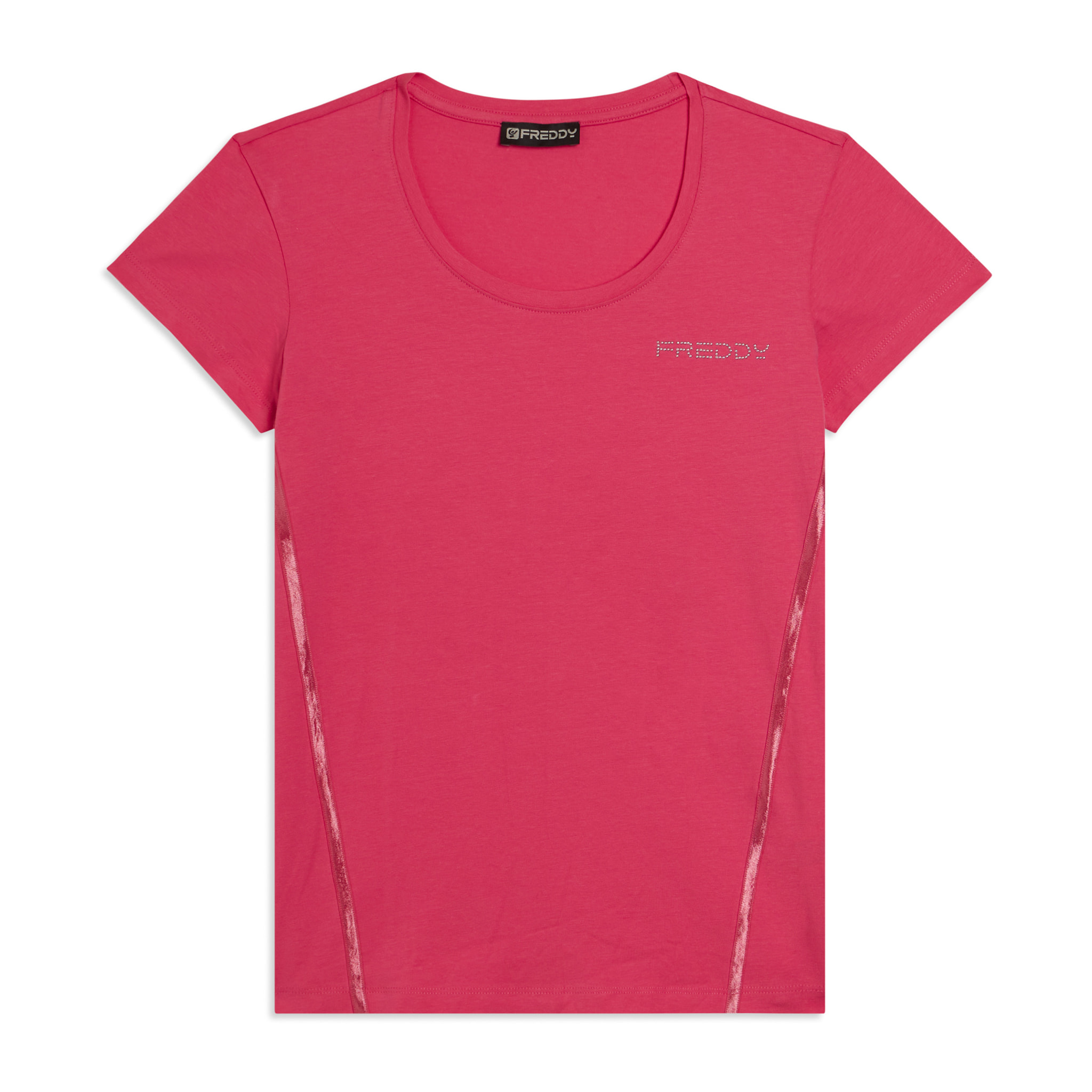 T-shirt Manica Corta con Logo FREDDY e Inserti Elastici