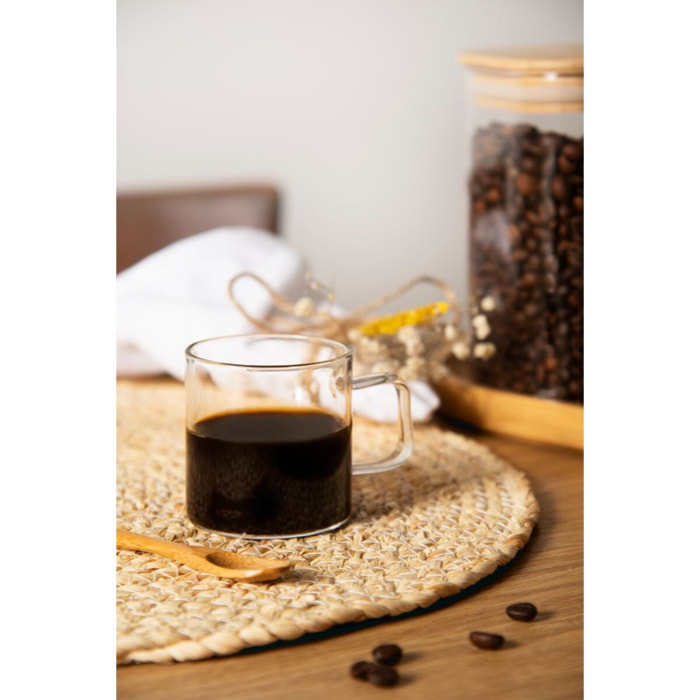 Set 6 Tazzine Caffè Excelsa – Essential, Vetro Trasparente