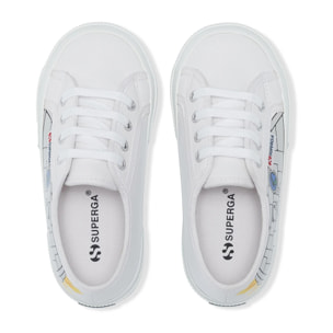 Le Superga Bambino/A Bianco 2750 KIDS VEGAN MATERIAL ROBOT PRINT