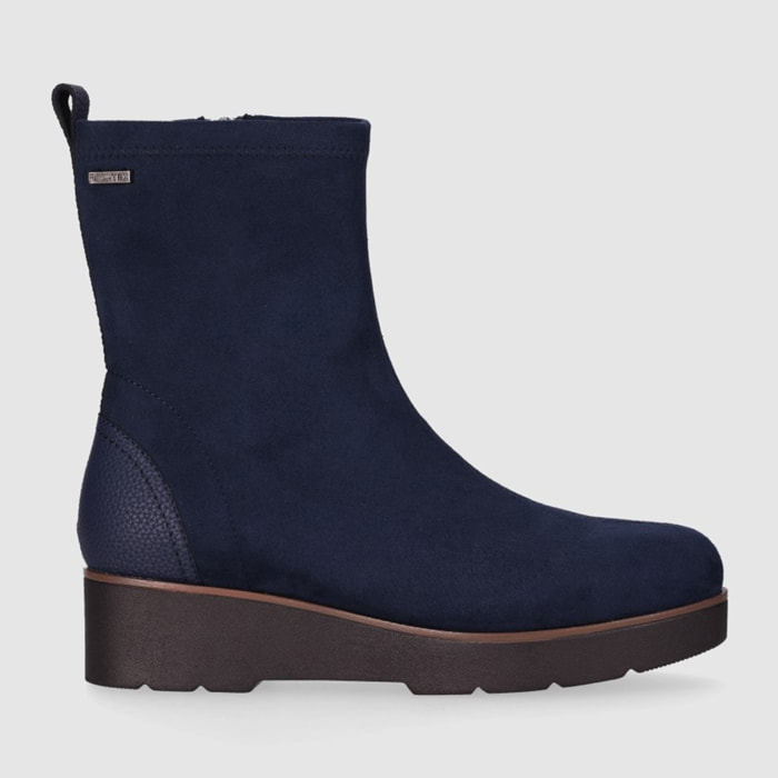 Botines de Tejido - Marino - Tacón: 5 cm