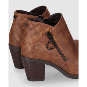 Botines - Cuero/Lg.Brown - Tacón: 7 cm