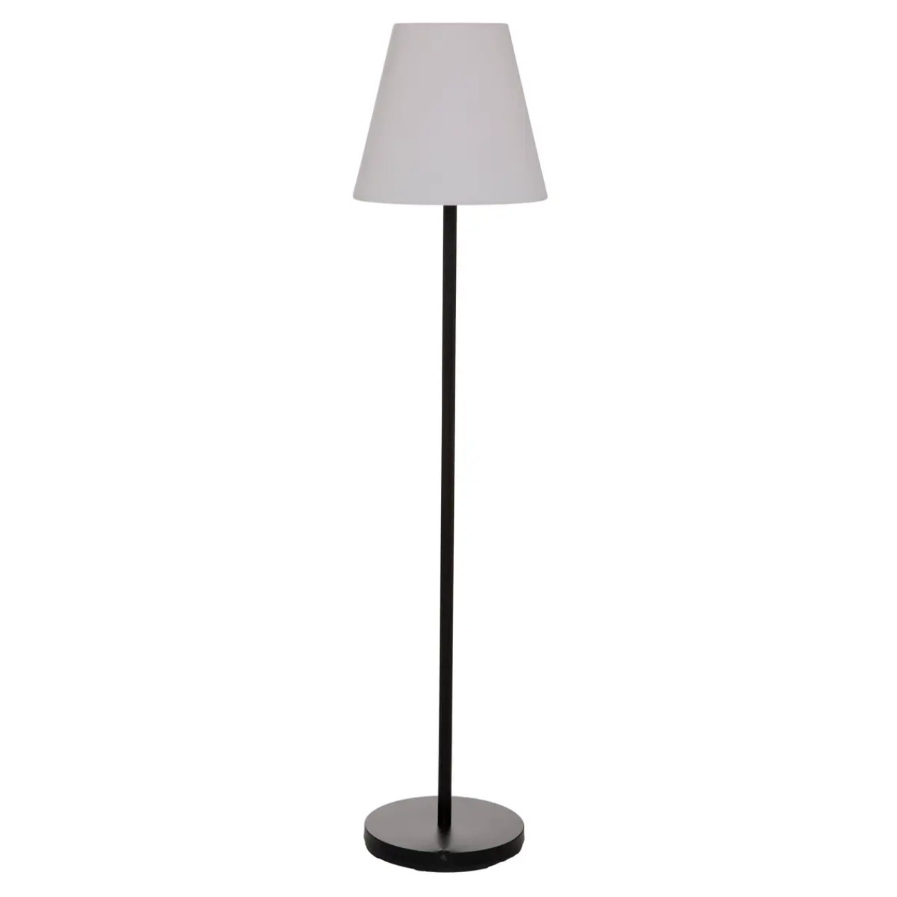 Lampadaire d'extérieur "Rony" - blanc - métal  H150 cm