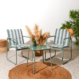 Salon De Jardin Namur 2pcs Beige