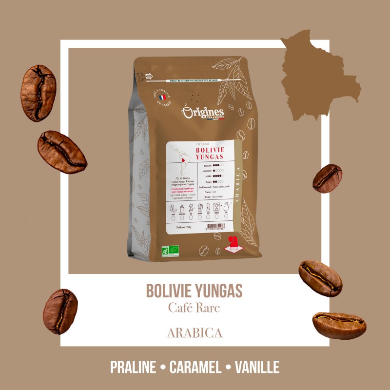 Café Rare Bio - Bolivie Yungas - Expresso 250g