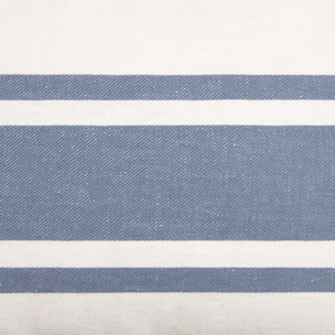 Funda de cojín algodón rayas Sonarec color azul Algodón
