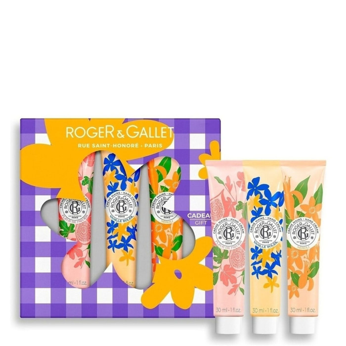 Fleur de Figuier, Vanille Soleil, Néroli - Coffret Trio Crèmes Mains 3x30ml