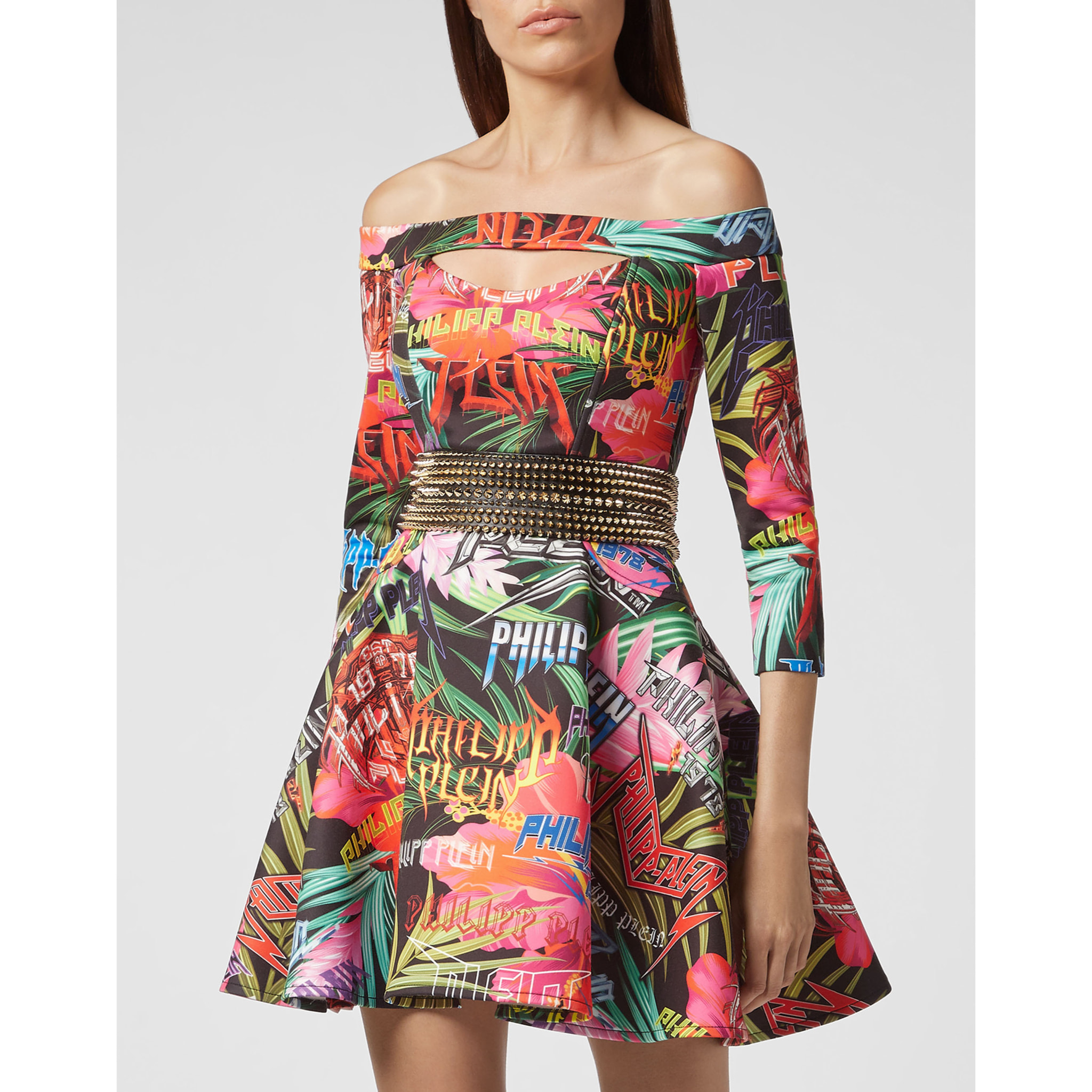 PHILIPP PLEIN Short Dress Jungle Rock