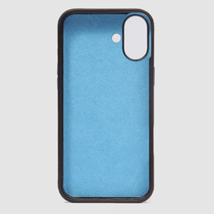 Piquadro Cover in pelle per telefono iPhone® 16 Plus con display 6,7”