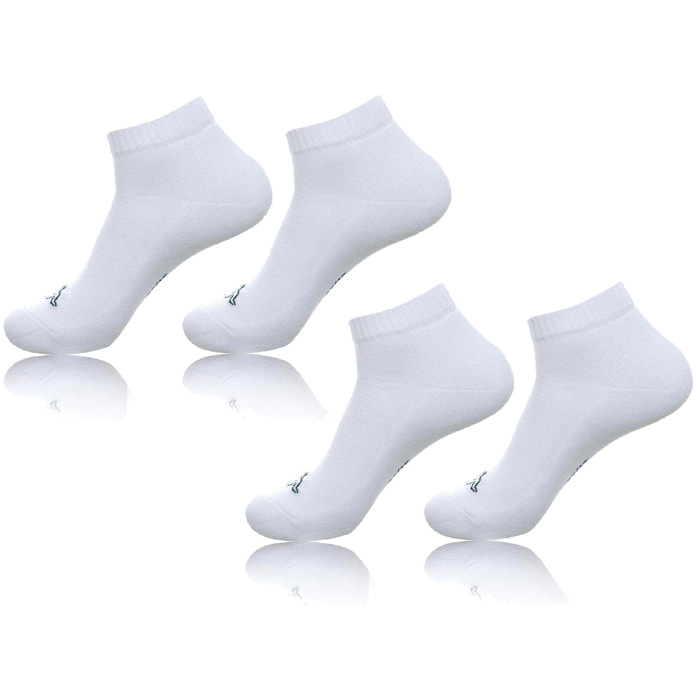Pack 2 pares de calcetines Kappa en color blanco