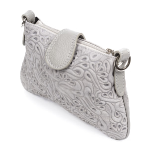 Allerona Borsa a mano Donna. Pelle autentica Camoscio Inciso Fantasia.