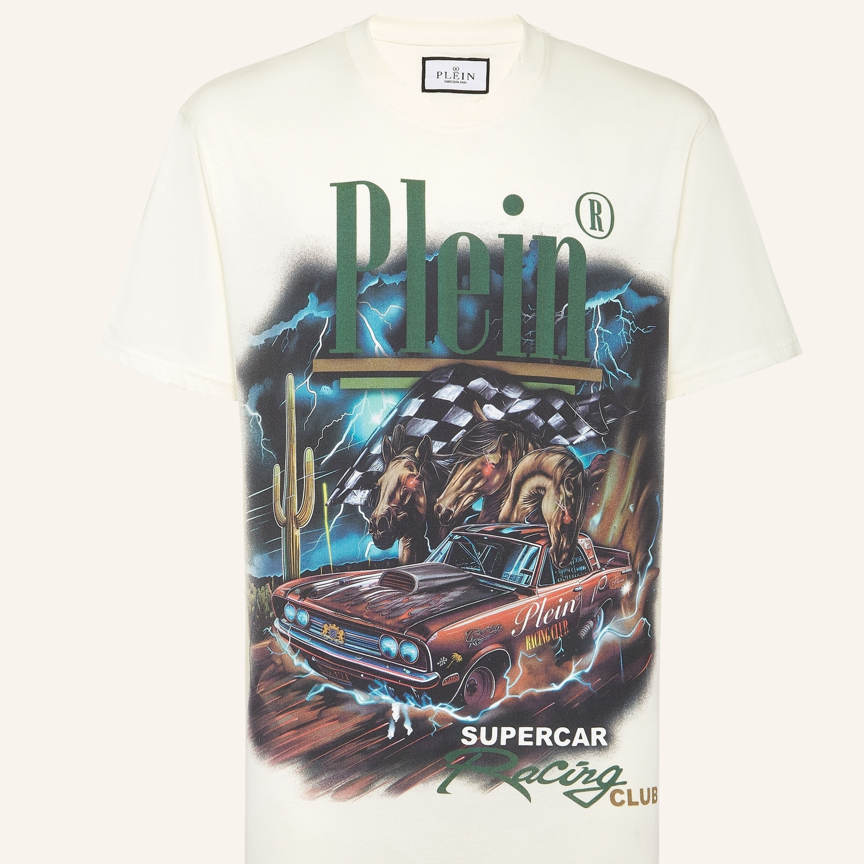 PHILIPP PLEIN T-Shirt Round Neck RACING