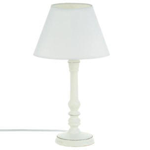 Lampe "Leo" blanc H36cm