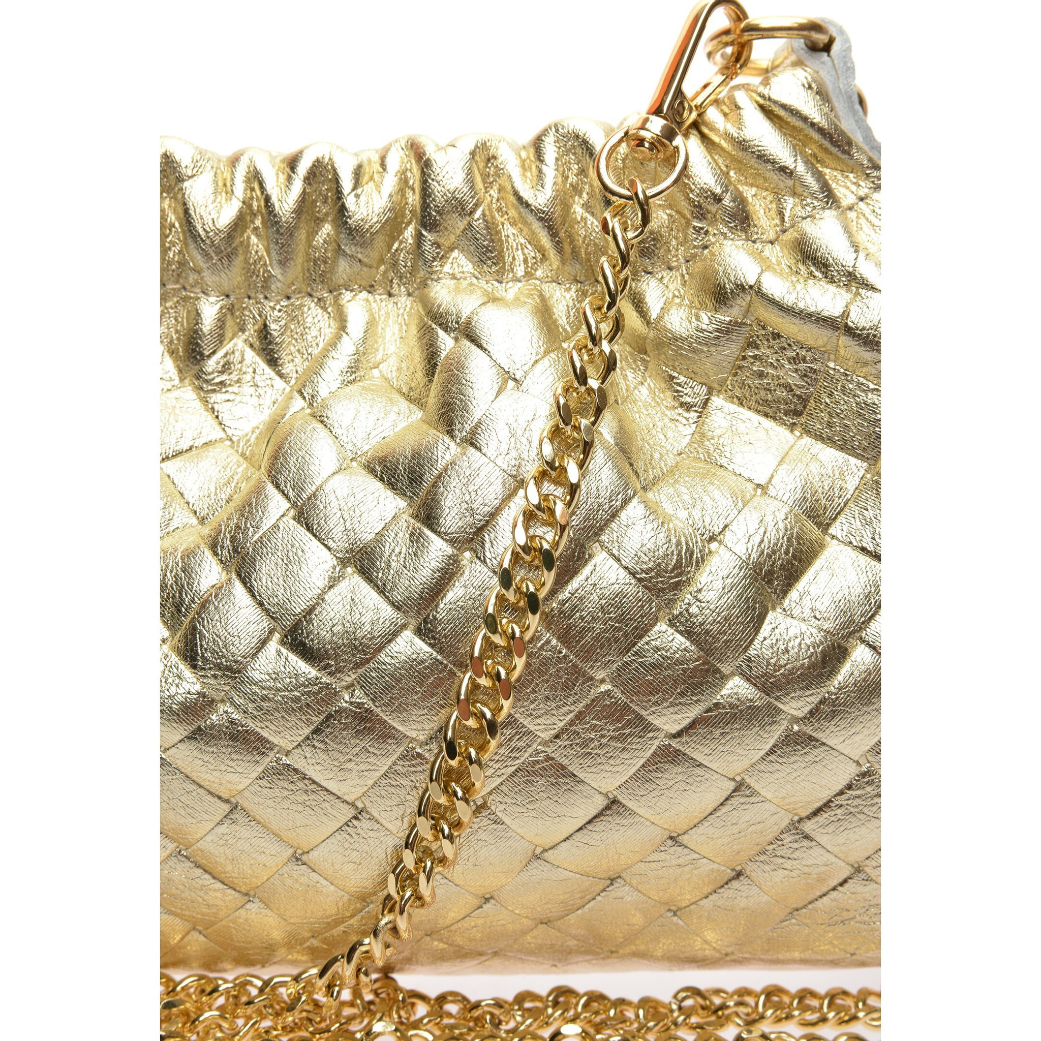 Borsa a spalla Anna Luchini Dorato