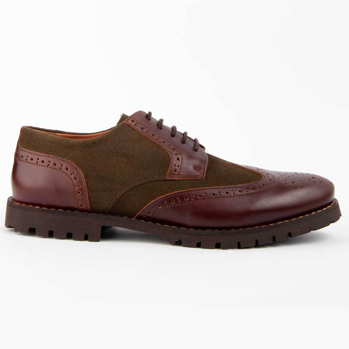 Zapato Oxford De Piel - Verde