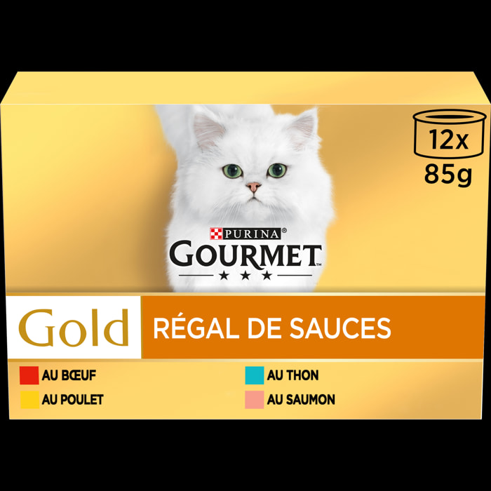 GOURMET GOLD Régal de Sauces 12x85g - Lot de 8
