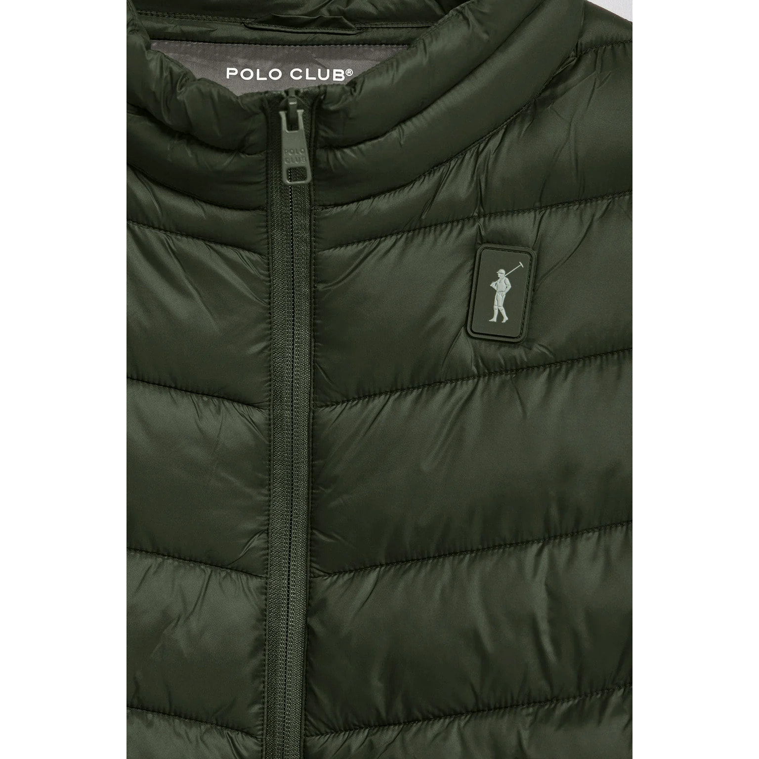Chaqueta Chase ultralight verde oscuro con parche Rigby Go