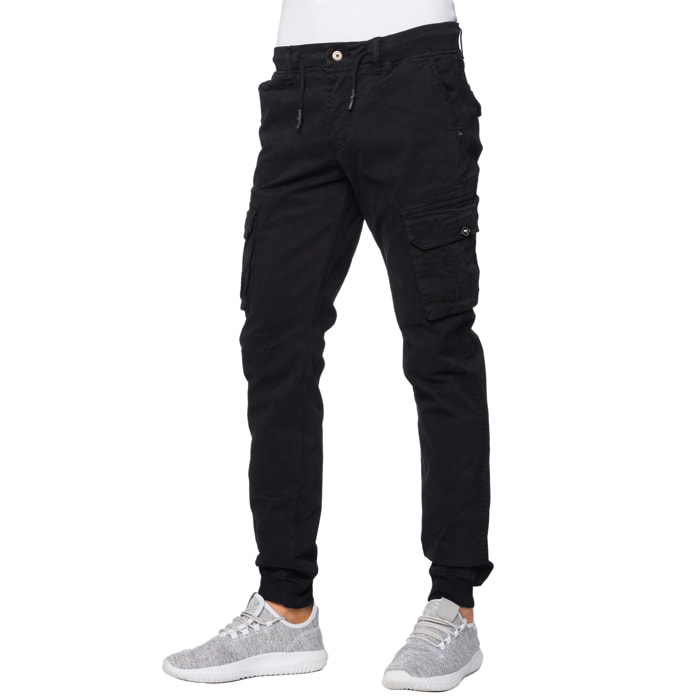 Pantalone cargo Hot Buttered Arborek Nero