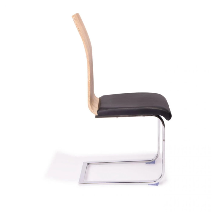 Pack 4 sillas de comedor Sensei Madera - Negro Sensei