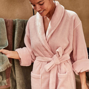 Peignoir col châle 100% Coton BIO, DOUCEUR NATURE