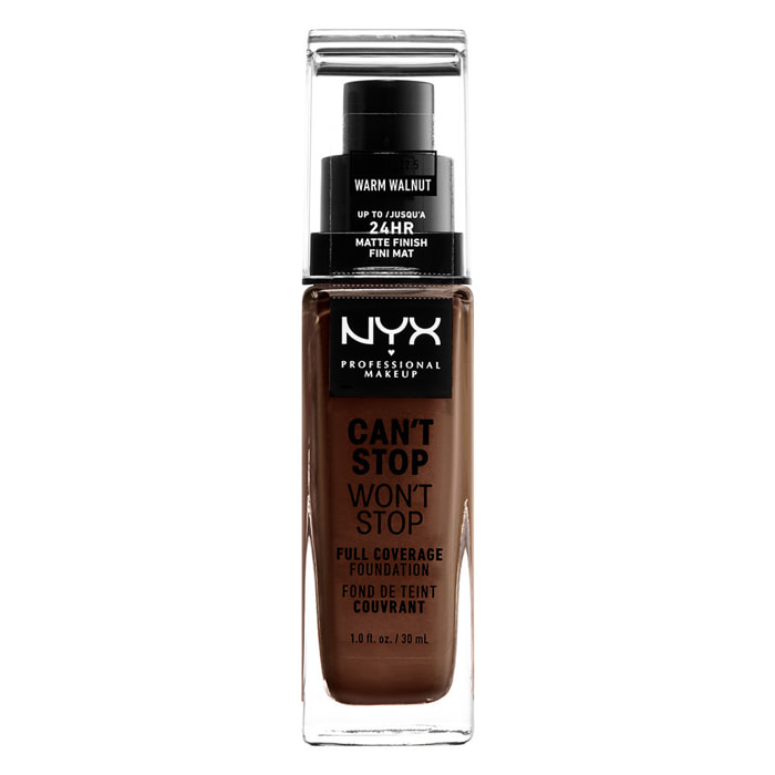 NYX Professional Makeup Fond de teint Liquide Can't Stop Won't Stop Foundation Warm Walnut