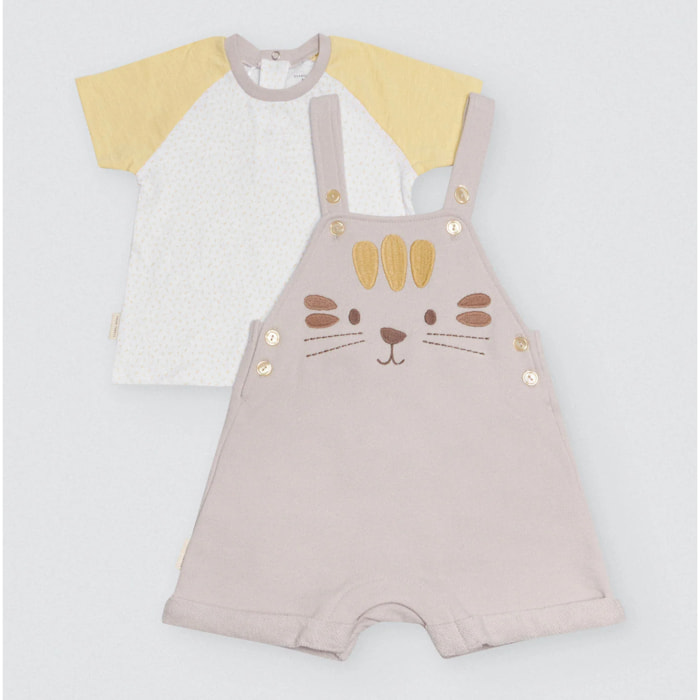 Set maglietta senza maniche e pantaloncini Tiger per neonati