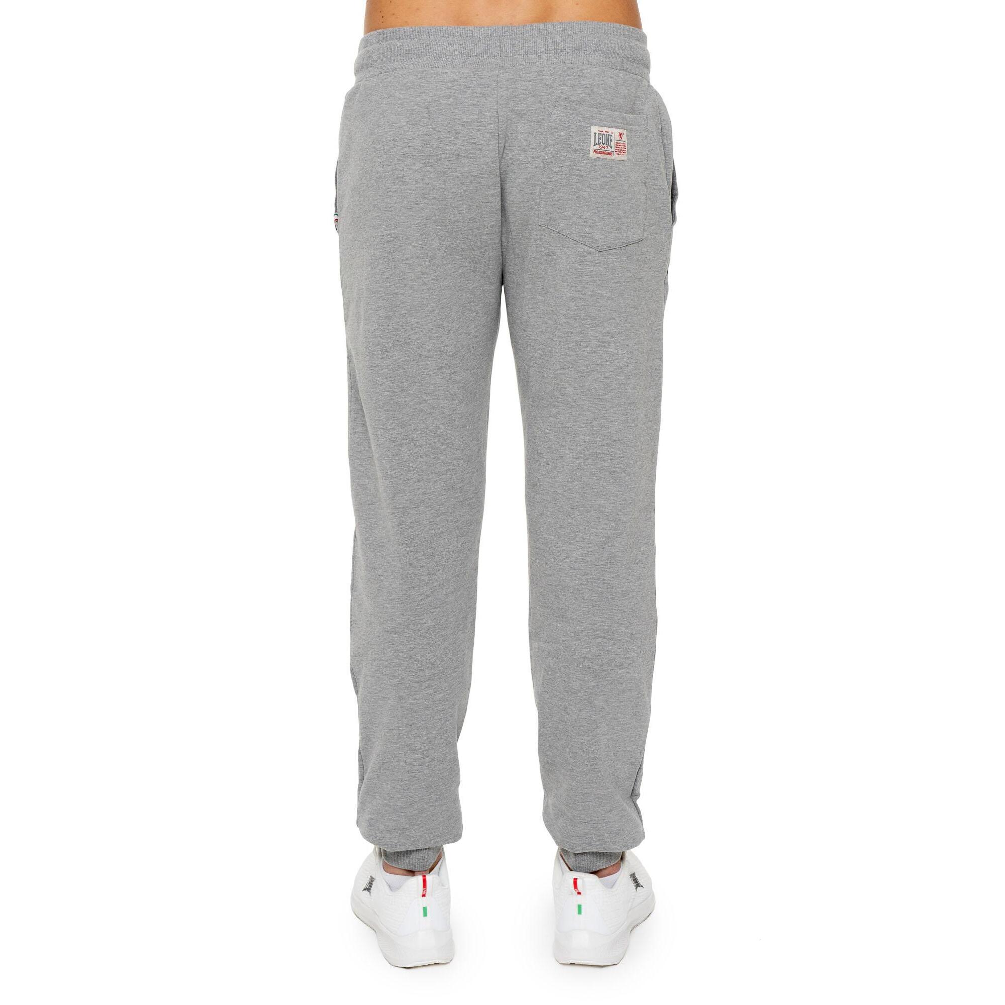 Pantalone sportivo invernale da uomo con polsino e logo grande "Basic"