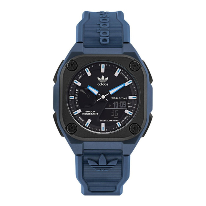 Reloj Adidas AOST22545 Hombre Analogico/digital Cuarzo con Correa de Silicona
