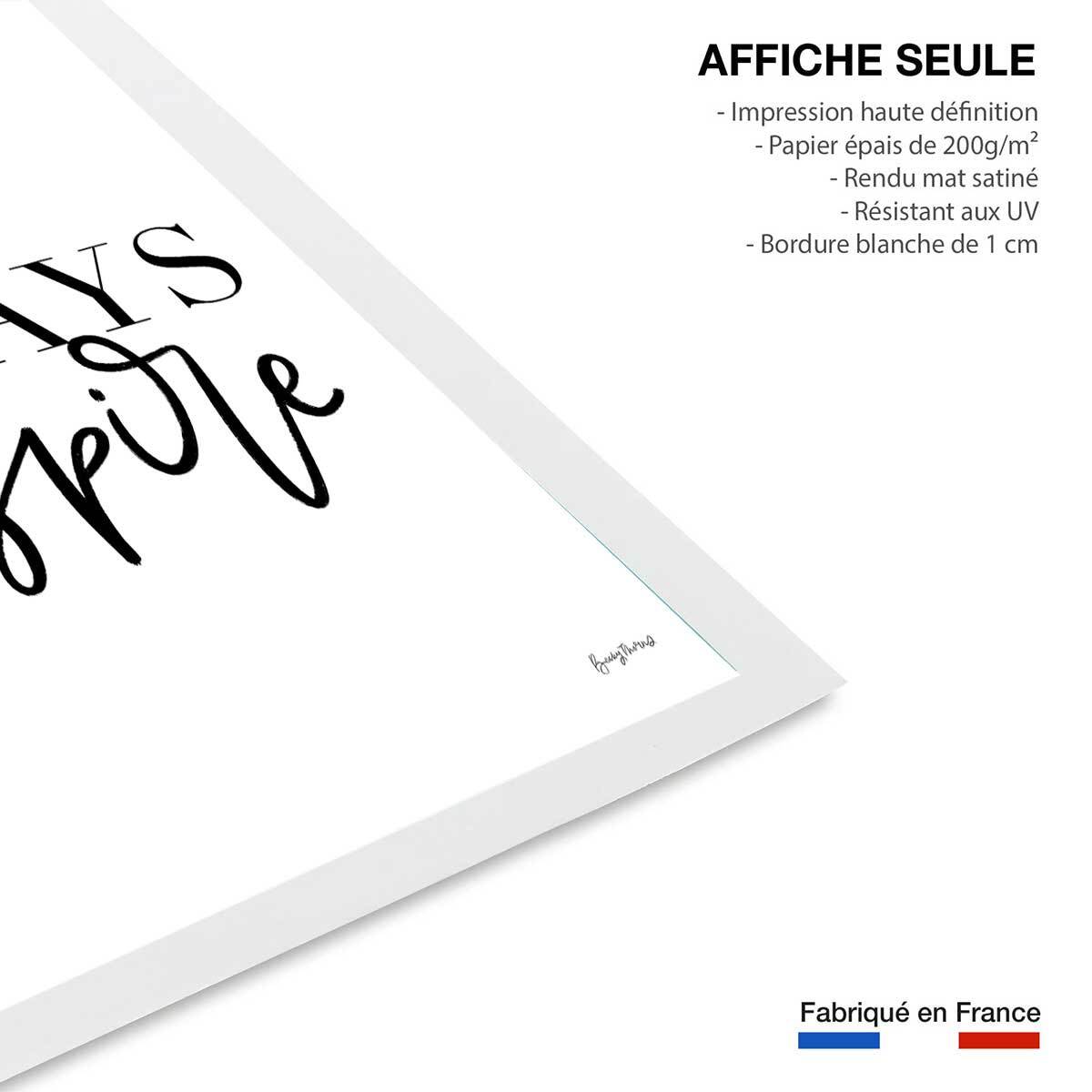 Poster always inspire Affiche seule