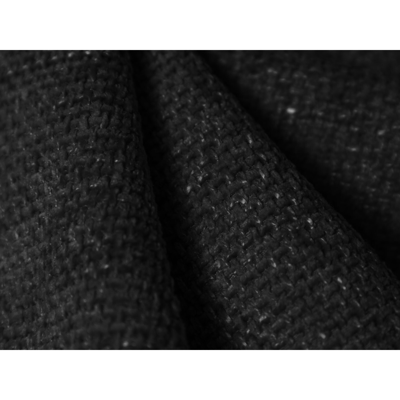Canapé d'angle droit "Arendal" 4 places en chenille noir