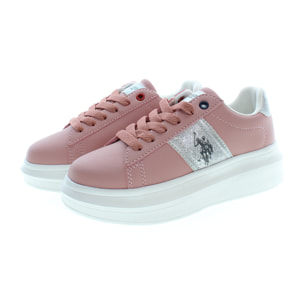 Sneakers U.S. Polo Assn Pink-Silver