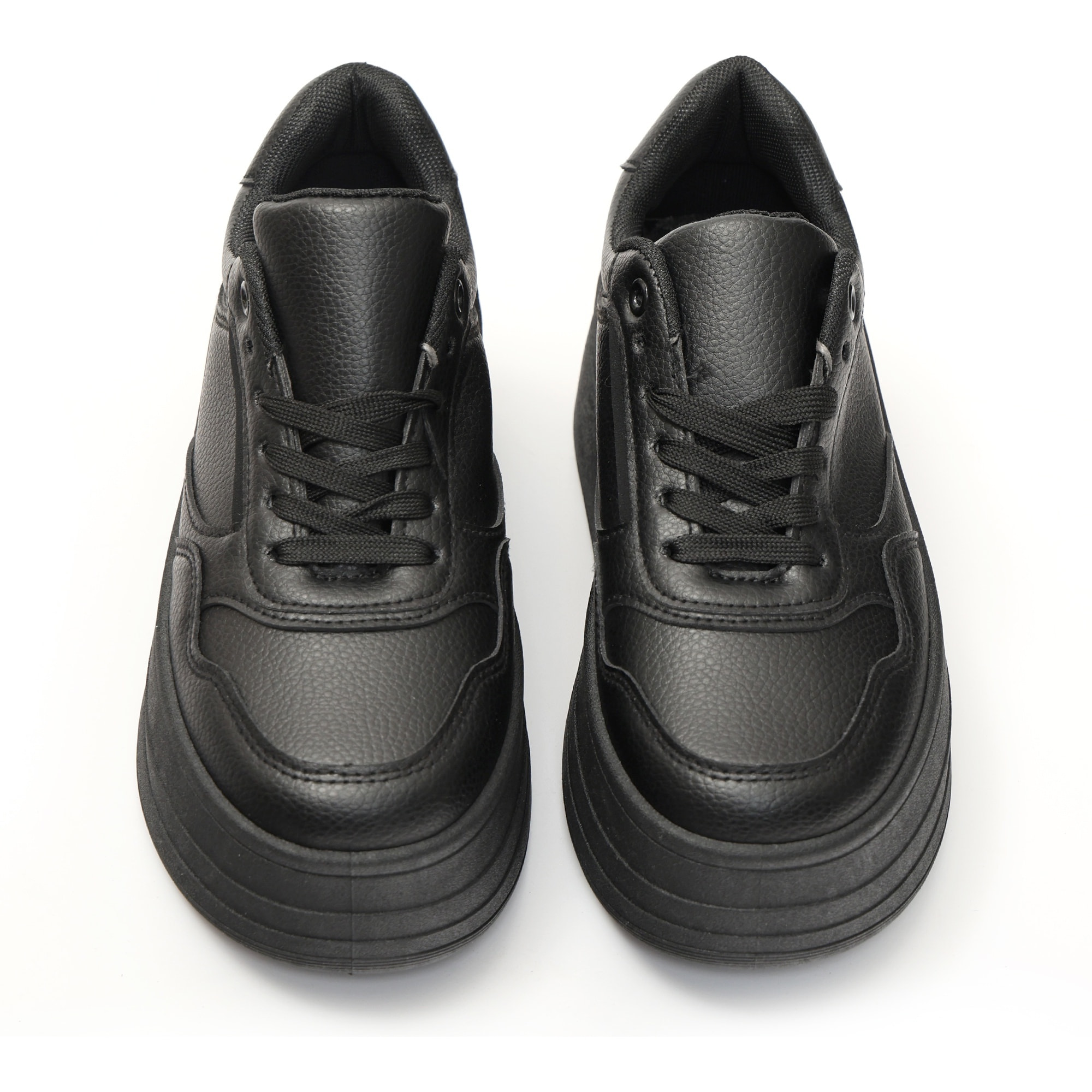 Sneakers in simil pelle platform