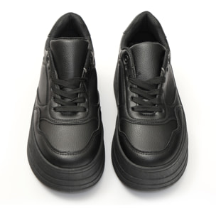 Sneakers in simil pelle platform