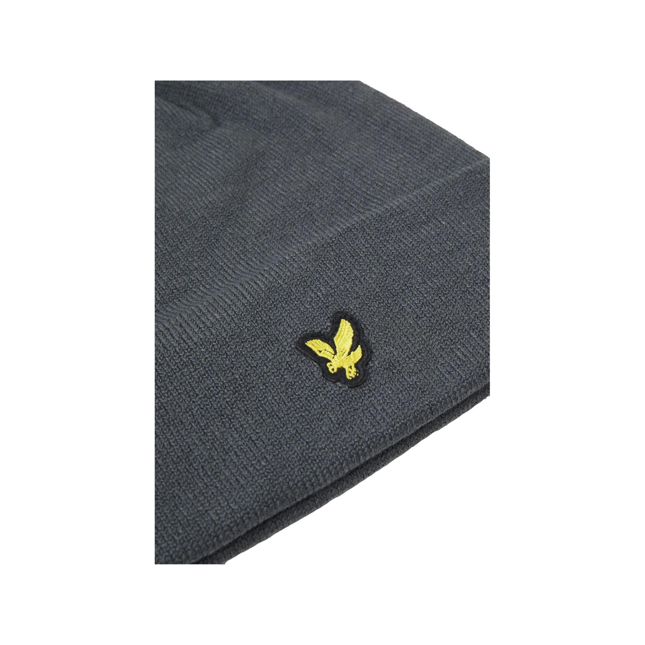 Berretti Lyle & Scott Beanie Mid Grey Marl Grigio