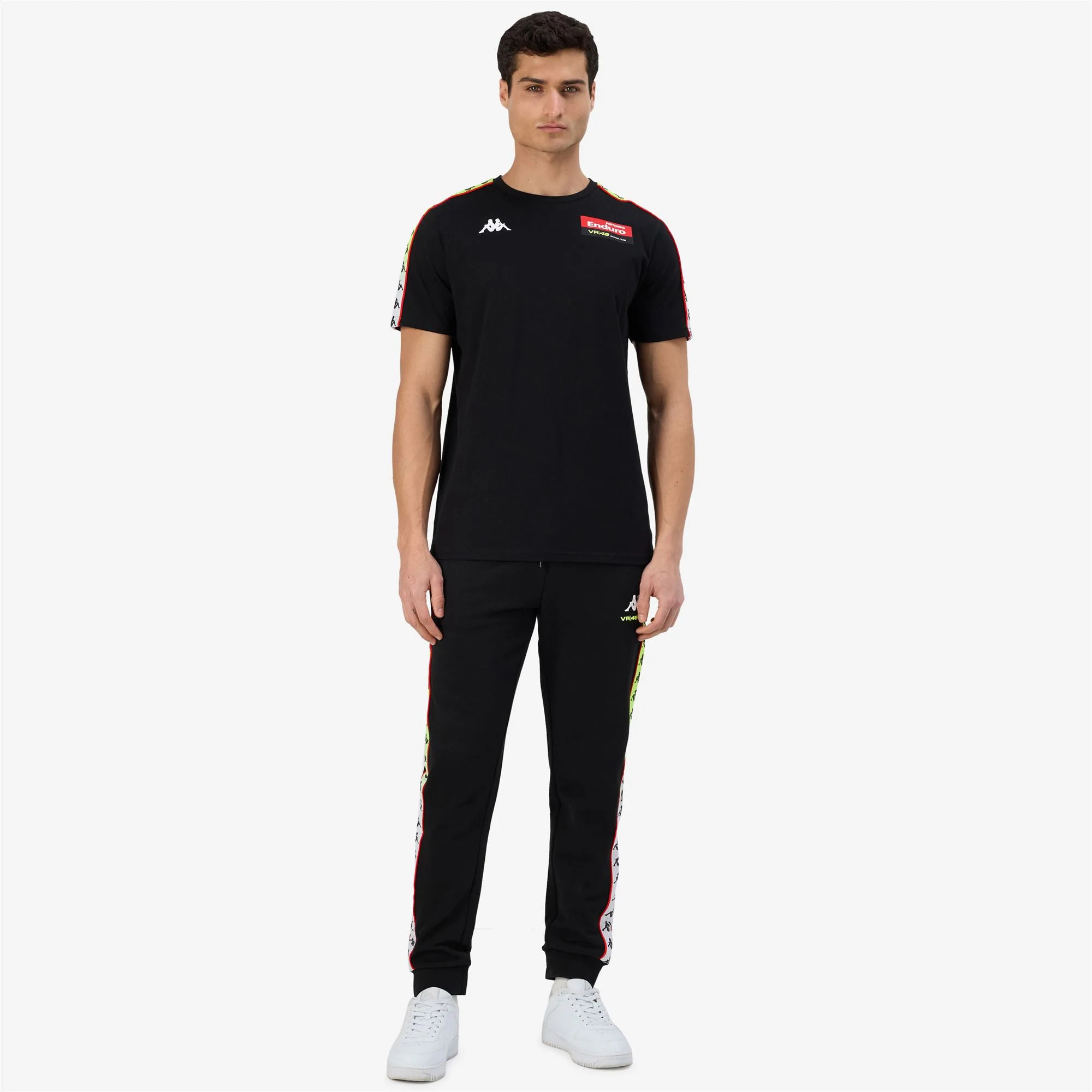 Kappa - Pantaloni Uomo Nero - 222 Banda Alanz Vr46 Travel