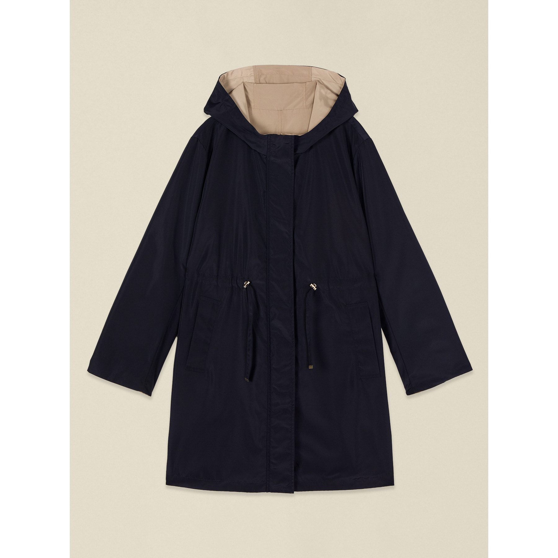 Oltre - Parka reversible de nylon con capucha - Azul