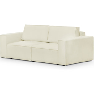 Canapé modulable 3 places en tissu bouclé - Harper Mod