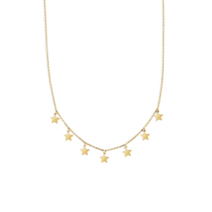 Collana Mini Stars Argento Placcato Oro