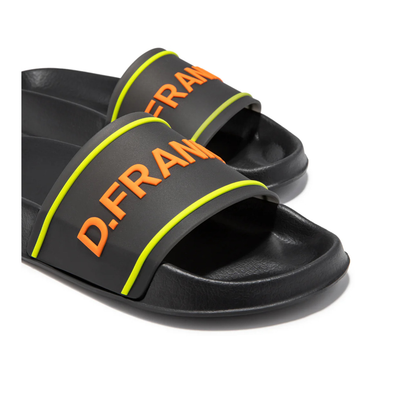 Chanclas Pala Hombre Venice  Negro / Naranja D.Franklin