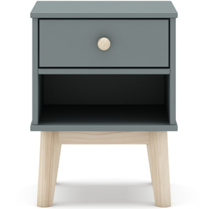 Table de chevet enfant 1 tiroir en bois - ELISE