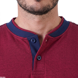 Navigare Pigiama da Uomo in Cotone Interlock Art. 842026 Bordeaux