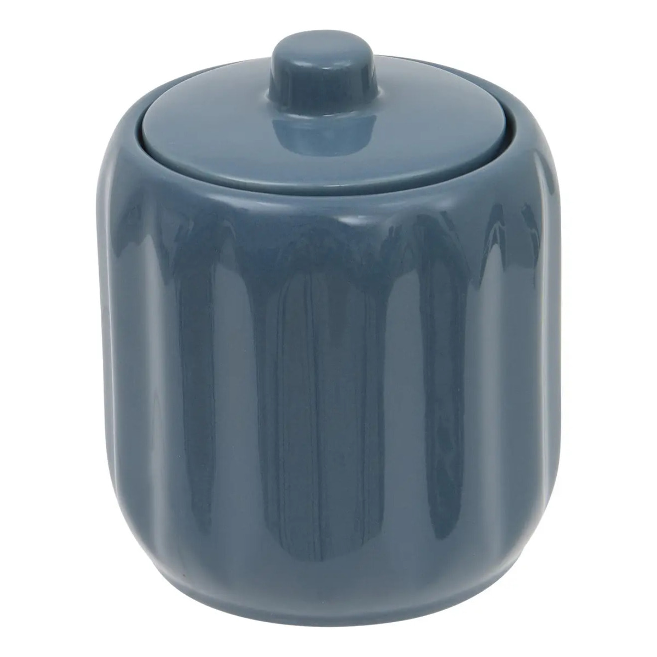Pot à coton Colorama en céramique D.12,5cm bleu