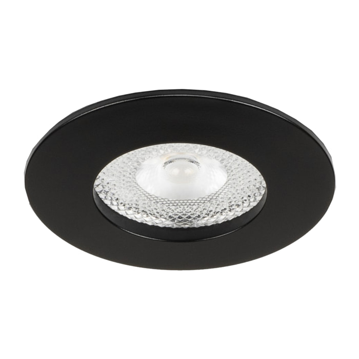 Ledsc4 LedsC4 Downlight LED Empotrable Negro Transparente, Iluminación Interior 995 Lúmenes 3000K, Diámetro 70mm, Diseño Moderno y Duradero en Policarbonato y Aluminio