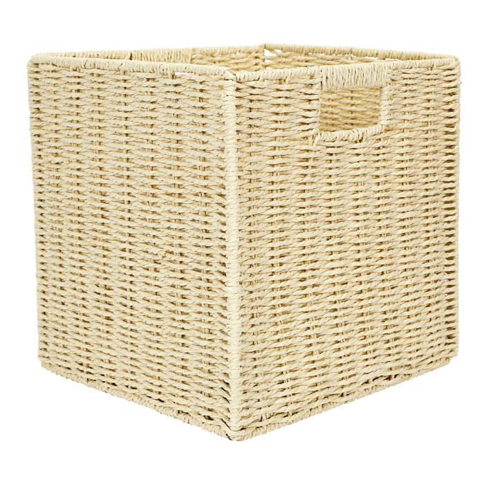 CUBE DE RANGEMENT TRESSE PLIABLE 30X30CM